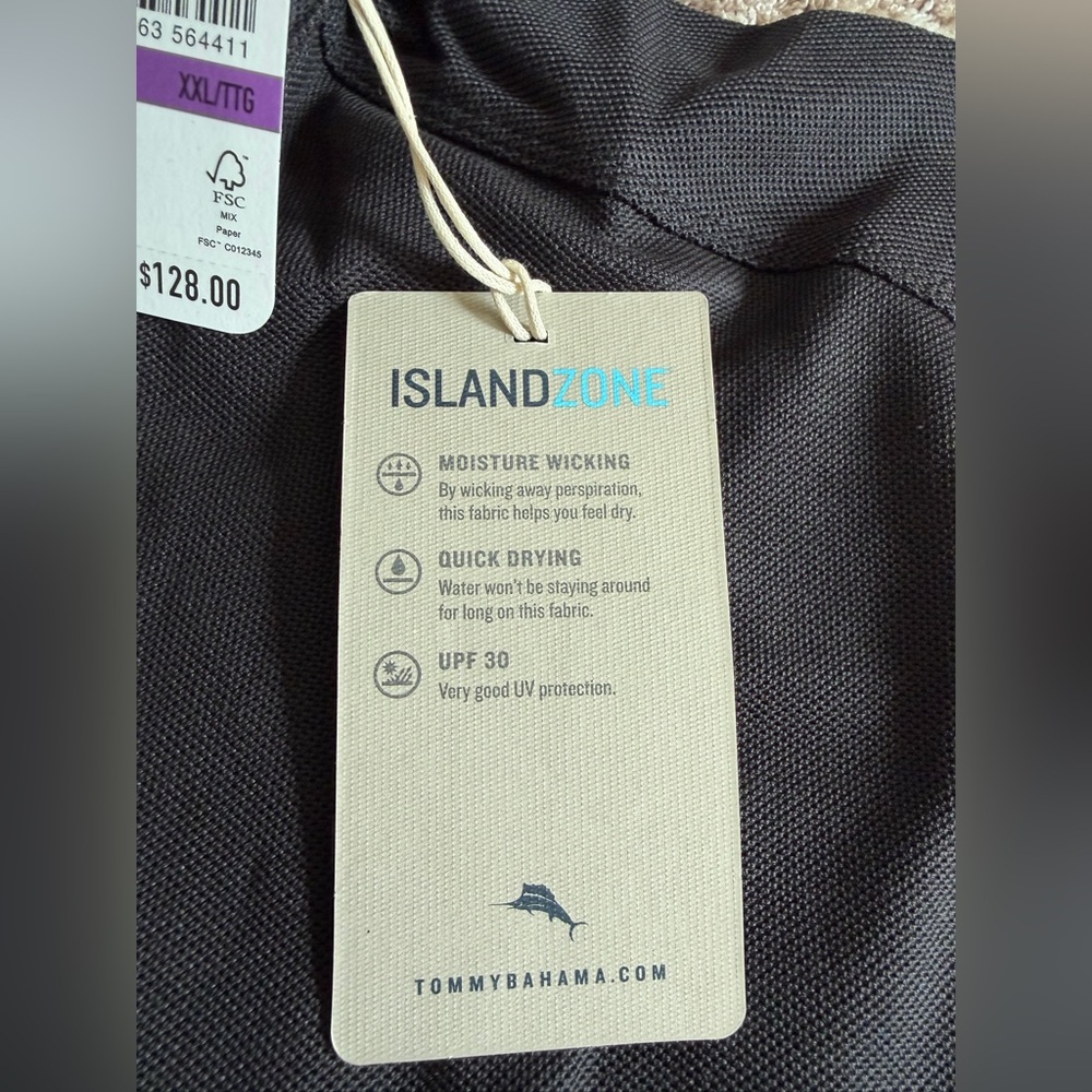 Poncho Vintage Vines Five O'Clock Long-Sleeve IslandZone® Polo - Picture 7 of 8